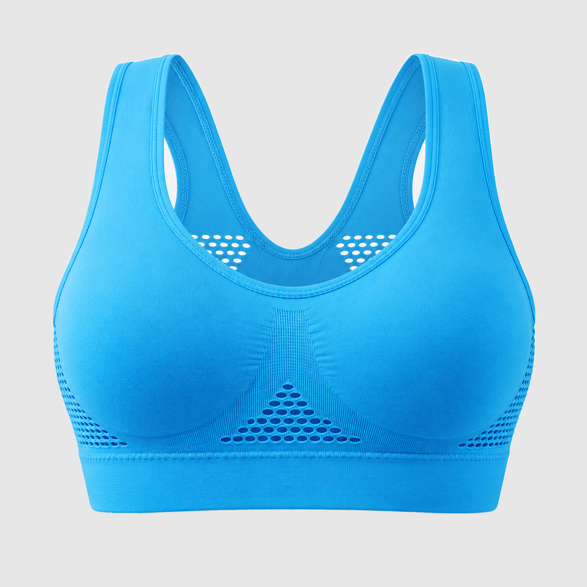 Seamless Maternity Sports Bra — Blue #color_blue