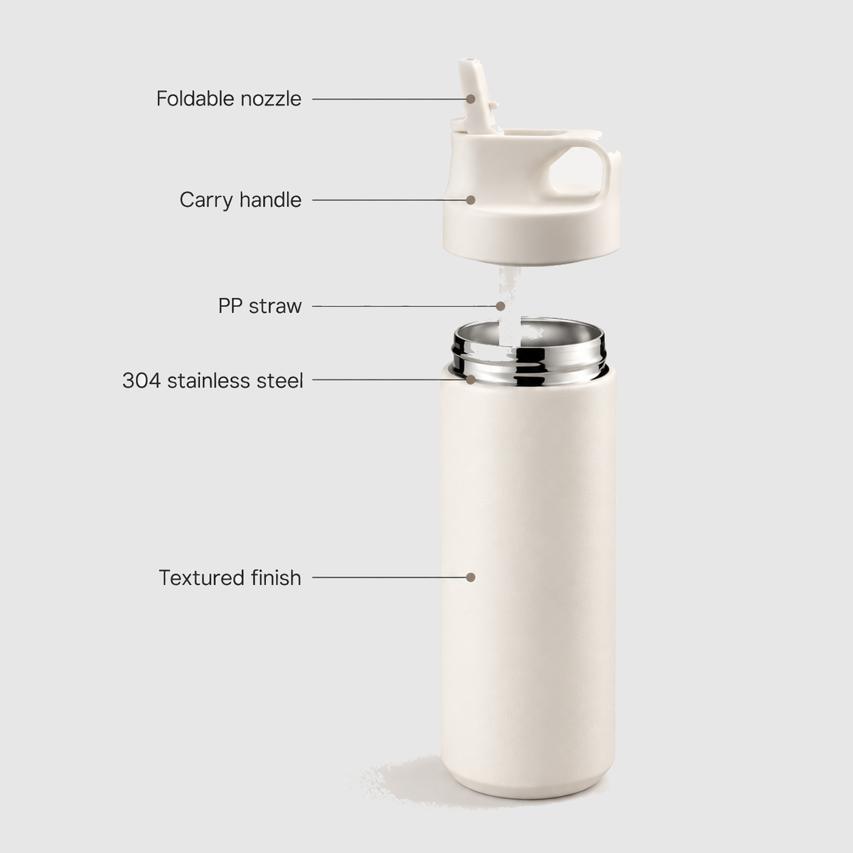 500ML Stainless Steel Water Bottle #all