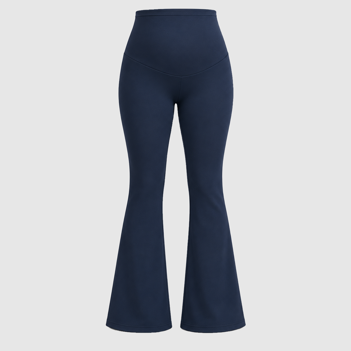 Flared Seamless Maternity Leggings #color_navy_blue