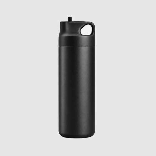 500ML Stainless Steel Water Bottle #color_black