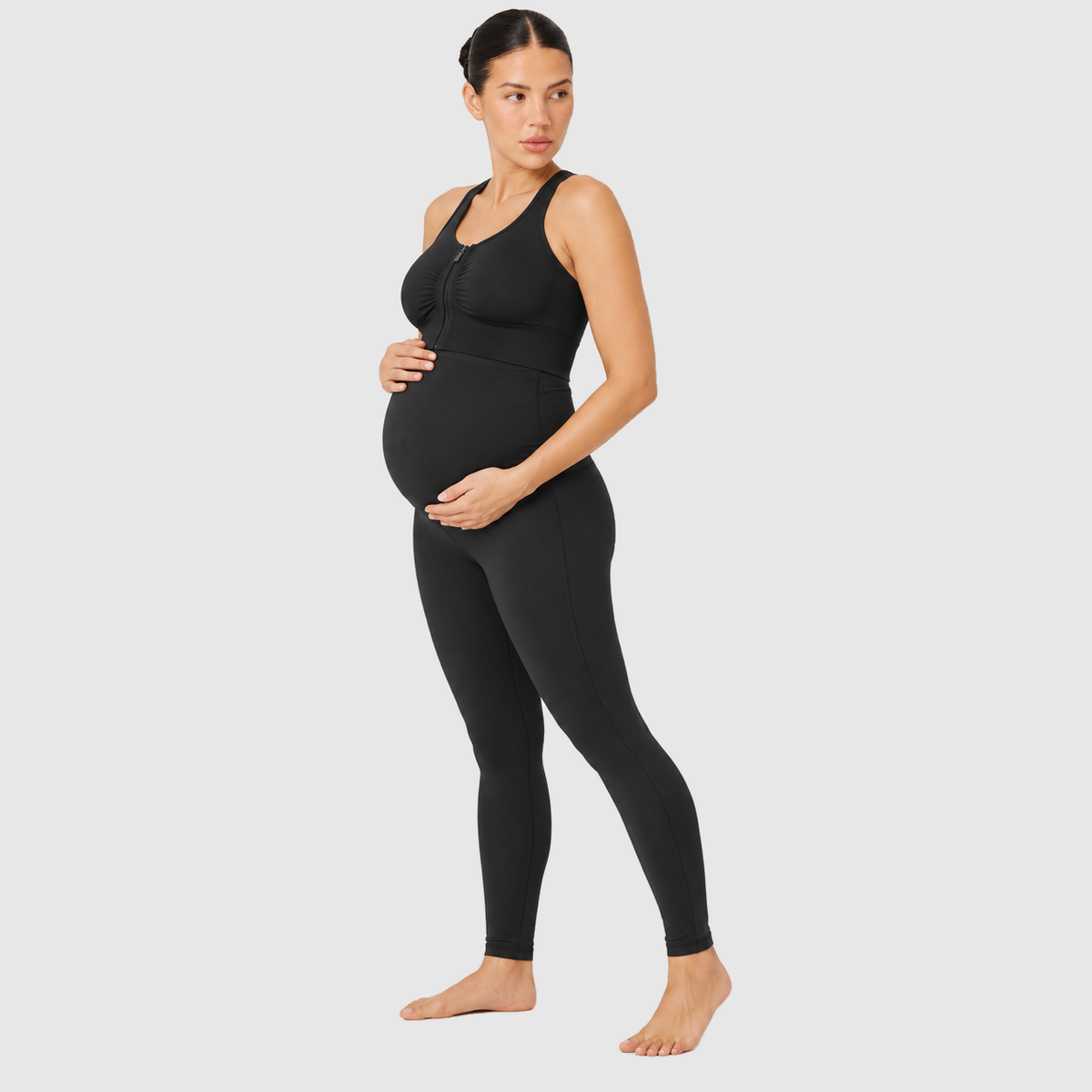 Power Maternity Sports Bra #color_black
