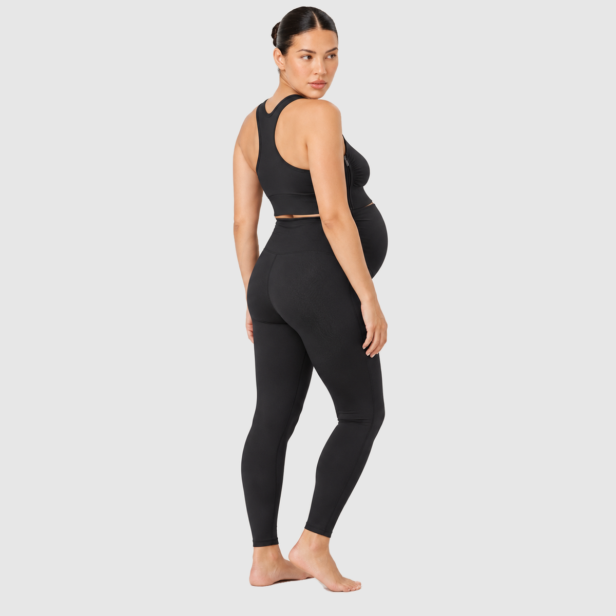 Power Maternity Sports Bra #color_black