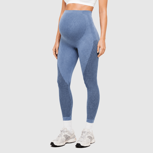 Allign Seamless Maternity Leggings - Bumpshape #color_navy_blue