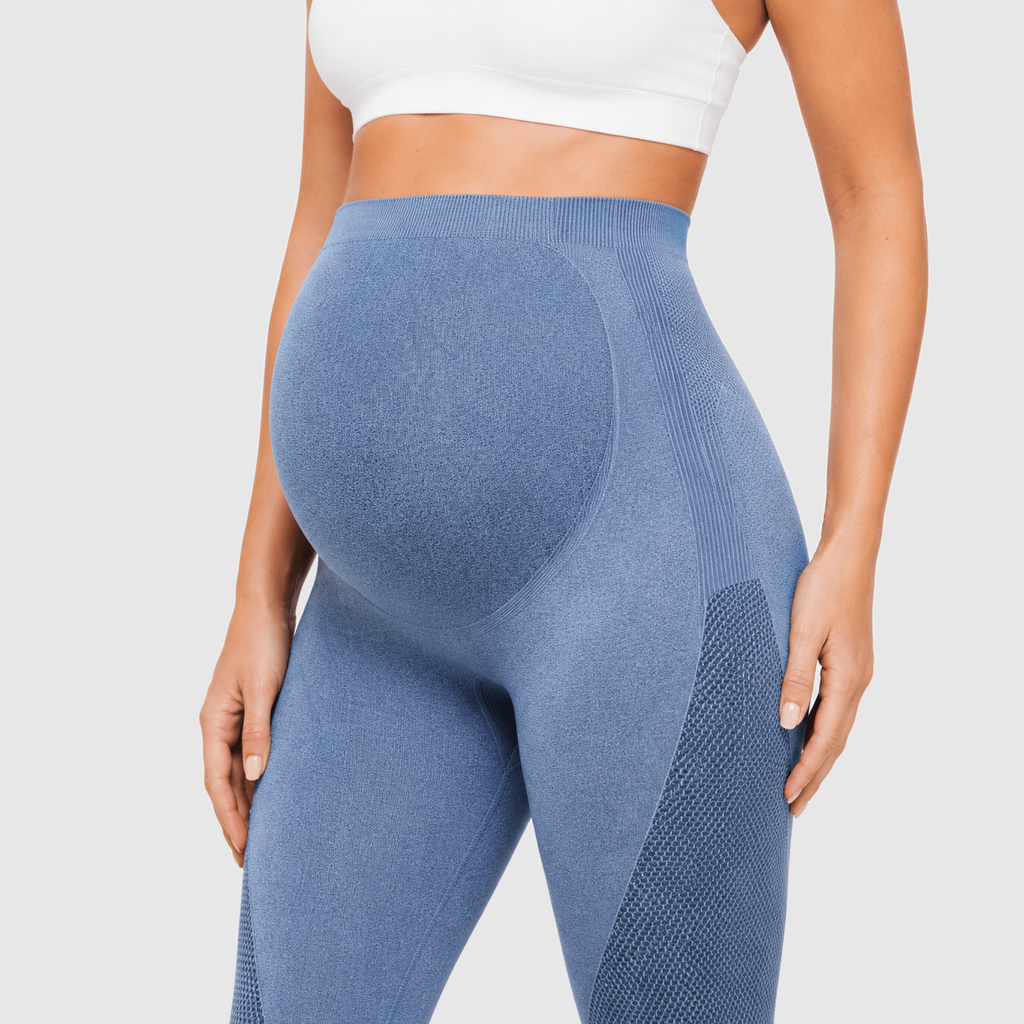 Allign Seamless Maternity Leggings - Bumpshape #color_navy_blue
