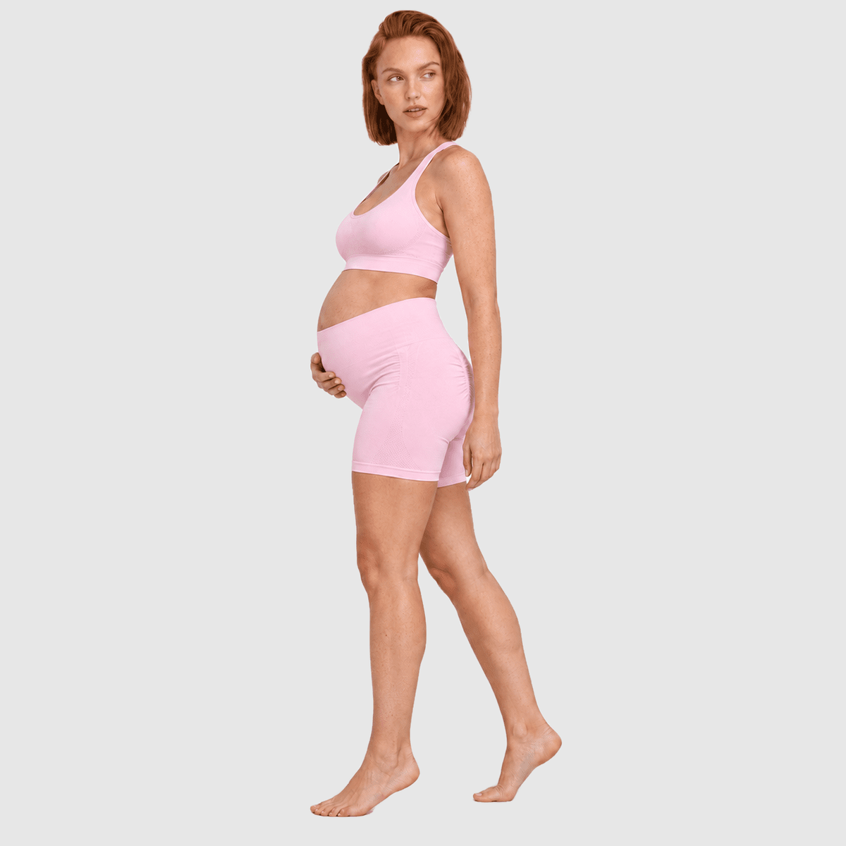Sculpt Seamless Maternity Set - Bumpshape #color_pink