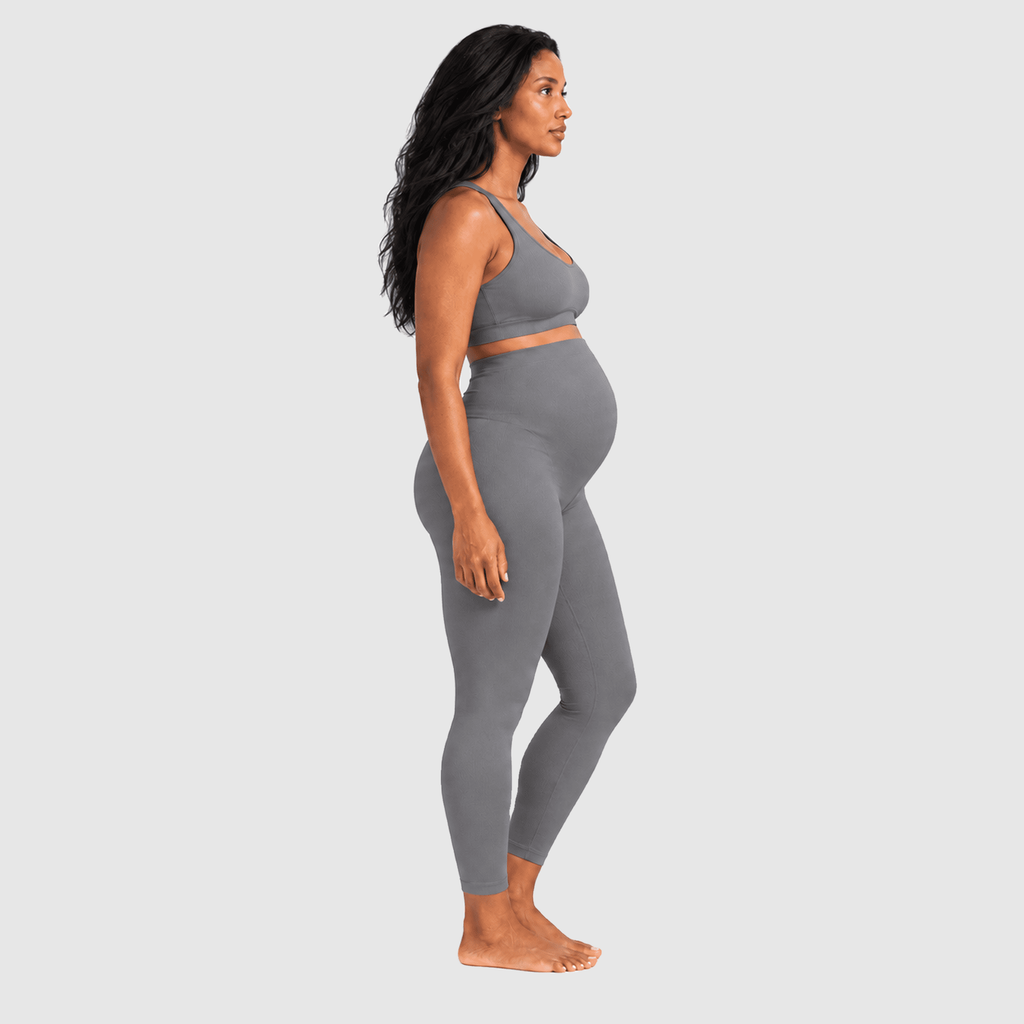 Tone Seamless Maternity Leggings - Bumpshape #color_light_gray